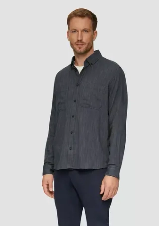 Хлопковая рубашка s.Oliver