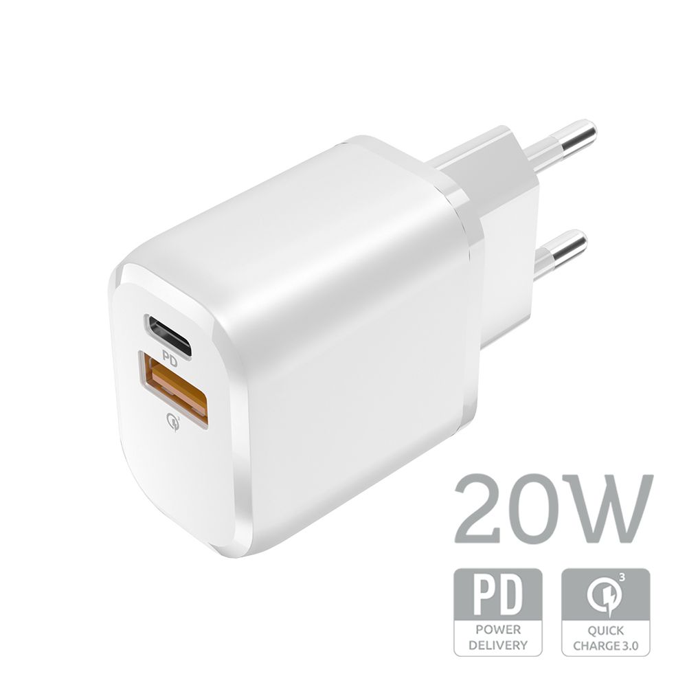 СЗУ 20W с кабелем Type-C 1USB-A QG/1USB-C PD A2424C LDNIO