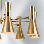 816081 Люстра DUMO 8х40W E14 ЛАТУНЬ/ЗОЛОТО