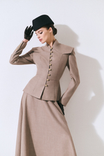 ЖАКЕТ ИЗ ШЕРСТИ С ДЕКОРАТИВНЫМИ ПУГОВИЦАМИ