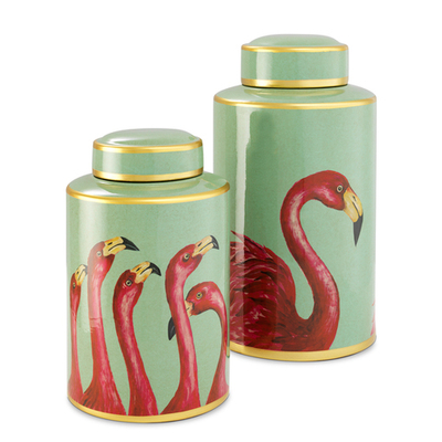 Ваза Jar Flamingo set of 2 арт.112534