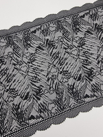 Кружево эластичное черное КС173 (24 см)