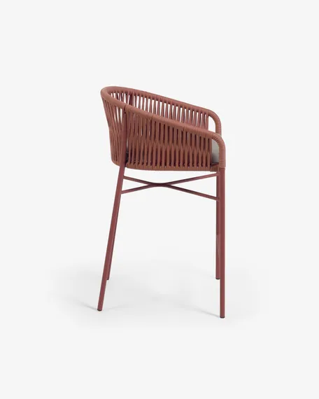 Полубарный стул Yanet терракотовый