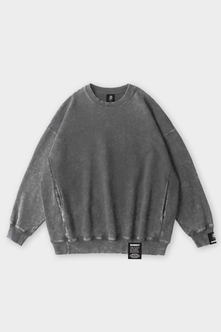 Толстовка SHMOT "BLANK" GARMENT DYE Серый