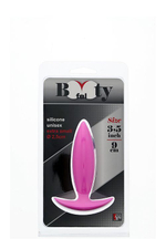 Малая розовая анальная пробка BOOTYFUL ANAL PLUG XTRA SMALL PINK - 9 см. (Цвет: розовый)