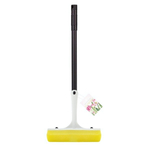 Окномойка - Щетка для мытья окон Spin&Clean, ручка 44 см, Flowers, молочный крем