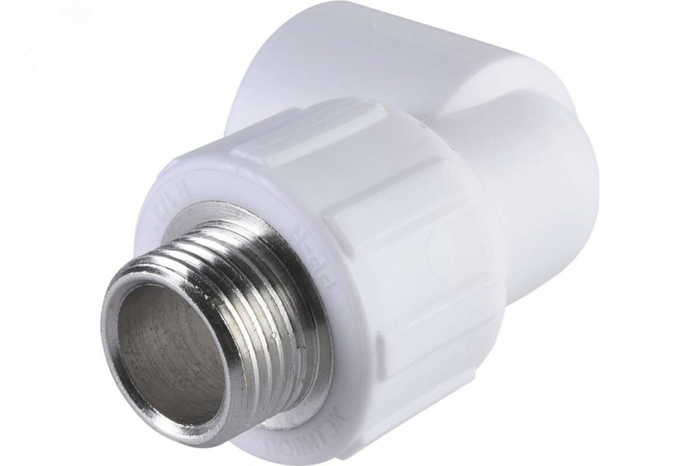 Угольник комбинированный 20х3/4 нар. резьб ПОЛИТЭК ПП полипропилен