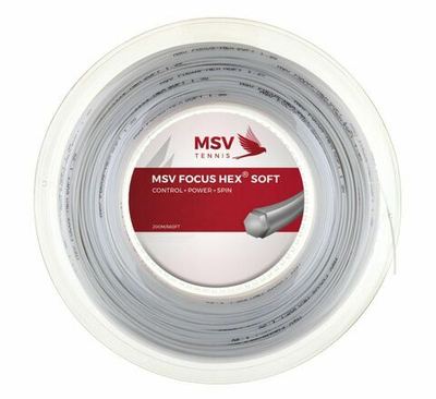 Теннисные струны MSV Focus Hex Soft (200 m) - white