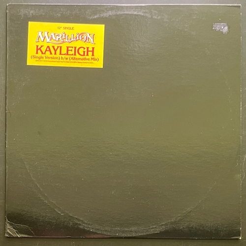 Marillion ‎– Kayleigh (США 1985г.) EP Promo