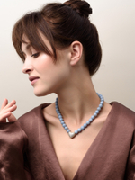 Колье "Autumn Heart Blue" Gold