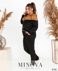 Костюм 17-226-черный-горчица Minova
