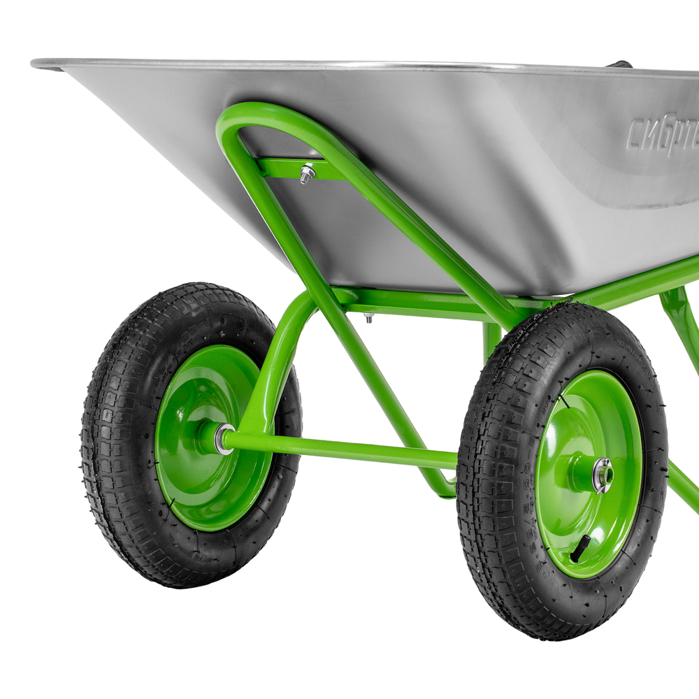 Тачка садово-строительная Сибртех 2-х колесная, грузоподъемность 230 кг, объем 110 л