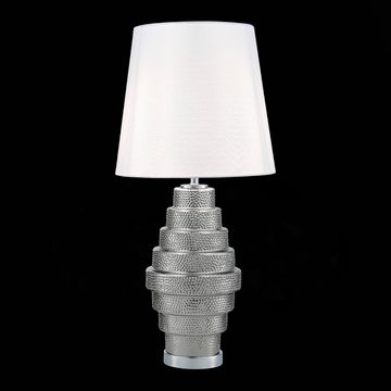 SL1001.104.01 Прикроватная лампа ST-Luce Хром,Дымчатый/Серый E27 1*40W REXITE