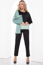 Костюм Дизайр (черно-оливковый) К10866 LT Collection