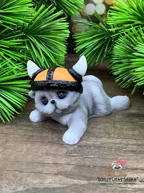 Силиконовая форма Кот - викинг