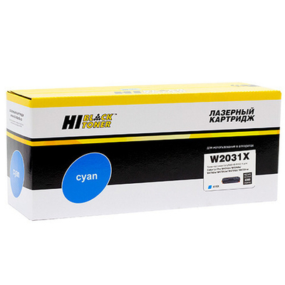 Тонер-картридж Hi-Black (HB-W2031X) для HP Color LaserJet Pro M454dn/M479dw, №415X, Cyan, 6K