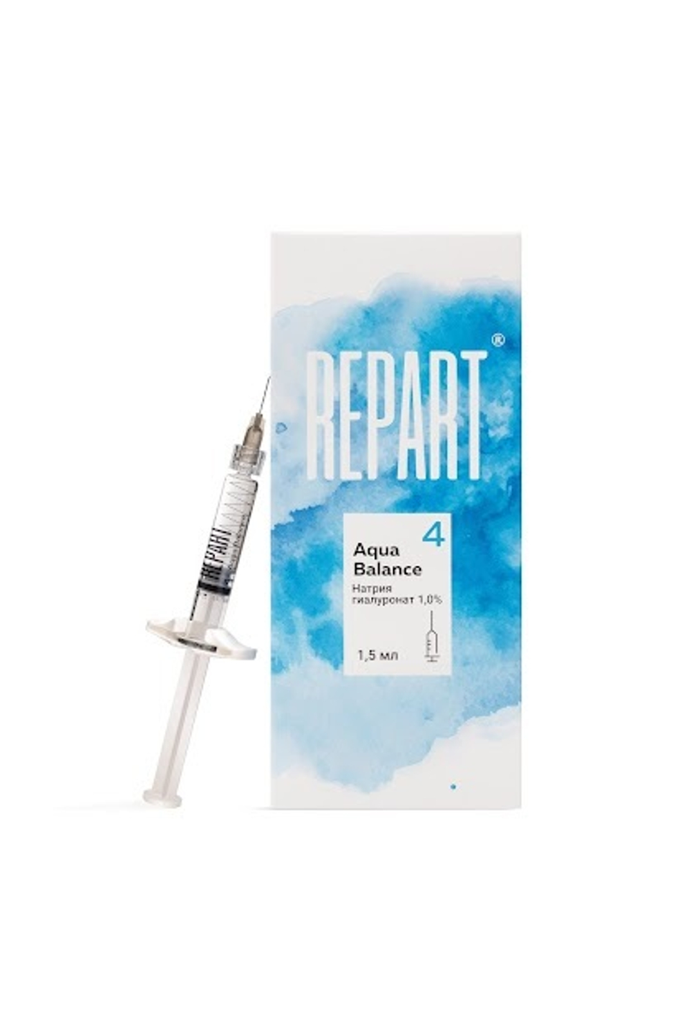 Repart 4 AQUA BALANCE (р-р гиалуроната натрия 1% для биоревитализации),шприц 1,5 мл