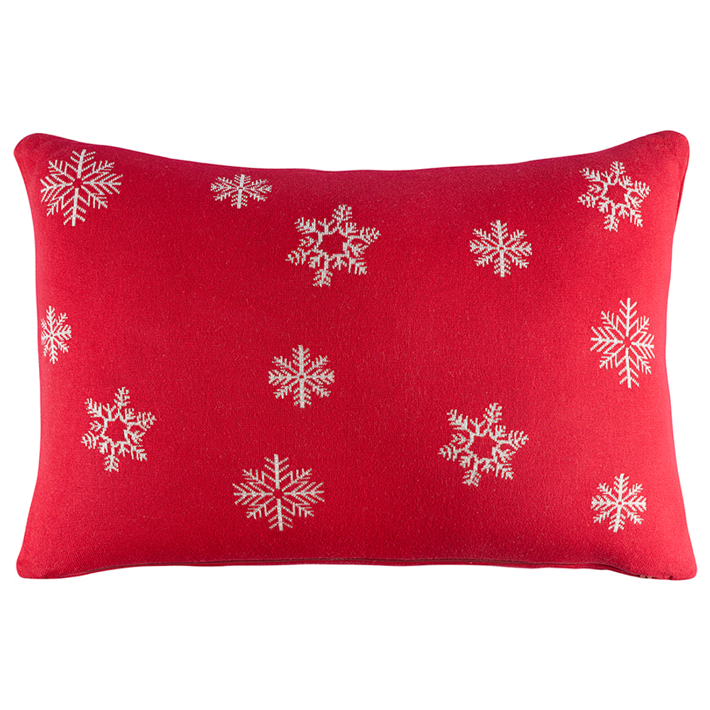 Подушка вязаная с новогодним рисунком fancy doggy из коллекции new year essential, 40х60 см