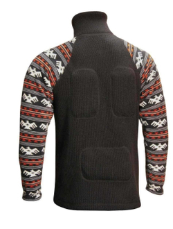Фуфайка шерстяная с подогревом RedLaika Arctic Merino Wool RL-TM-07 (рукава флис)