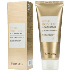 Farm Stay Snail Moisture Cleansing Foam увлажняющая очищающая пенка с муцином улитки