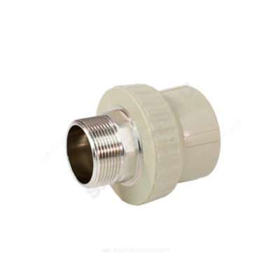 Муфта PP-R комбинированная серая Дн 40х1 1/4" НР под ключ VALFEX 10135040Г