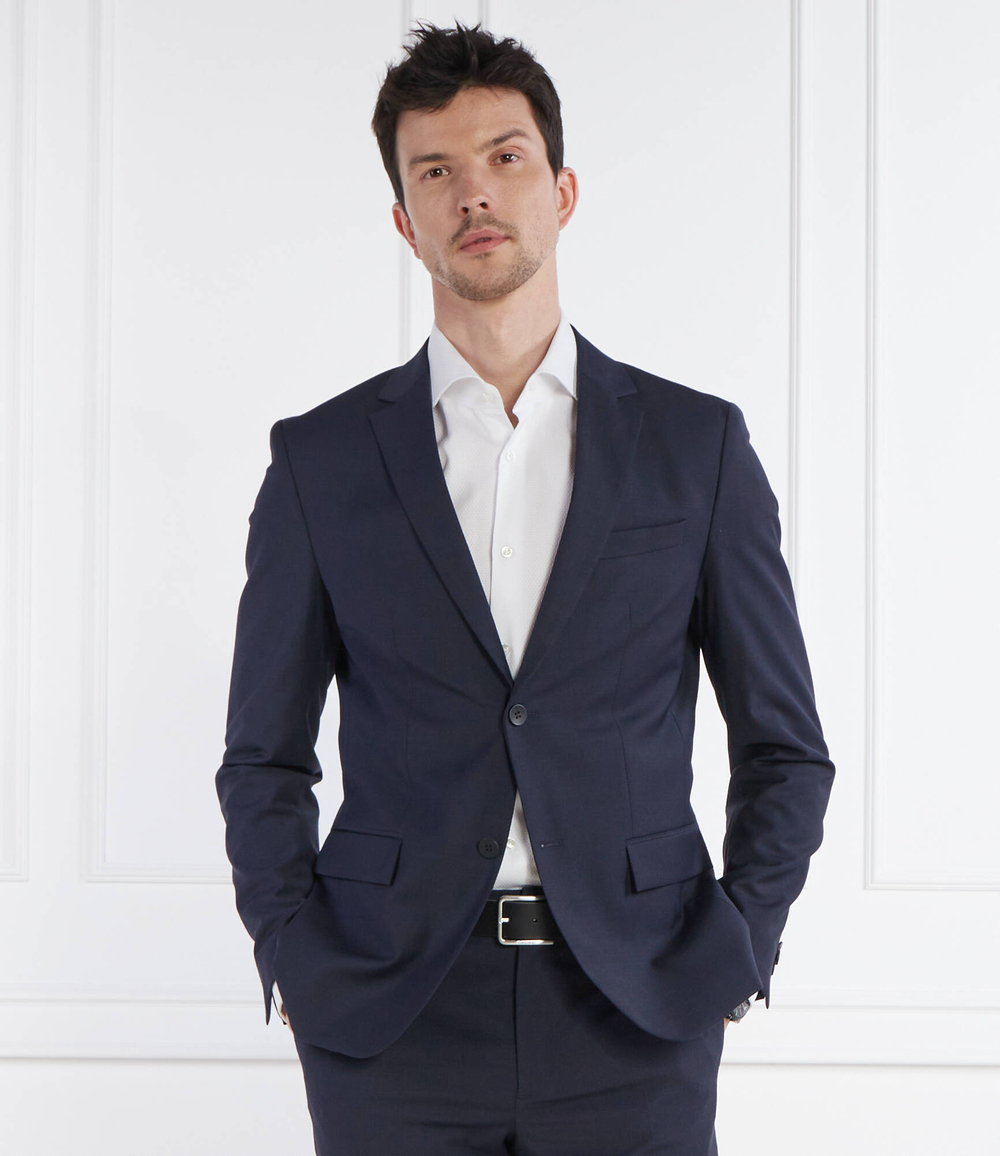 Хлопковый пиджак MODERN Calvin Klein - темно-синий(K10K112935)