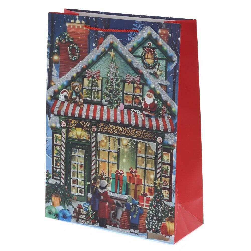 GAEM Пакет подарочный (бумага 210г/м2, блок 12шт), L18 W8,5 H23 см, 4в.