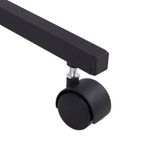 Стол BRABIX "Smart CD-015", 600х380х670-880 мм, ЛОФТ, регулируемый, колеса, металл/ЛДСП ясень, каркас черный, 641887