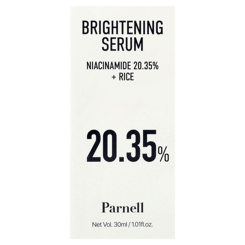 Parnell, никотинамид 20.35 рисовая осветляющая сыворотка, 30 мл (1,01 жидк. унции)