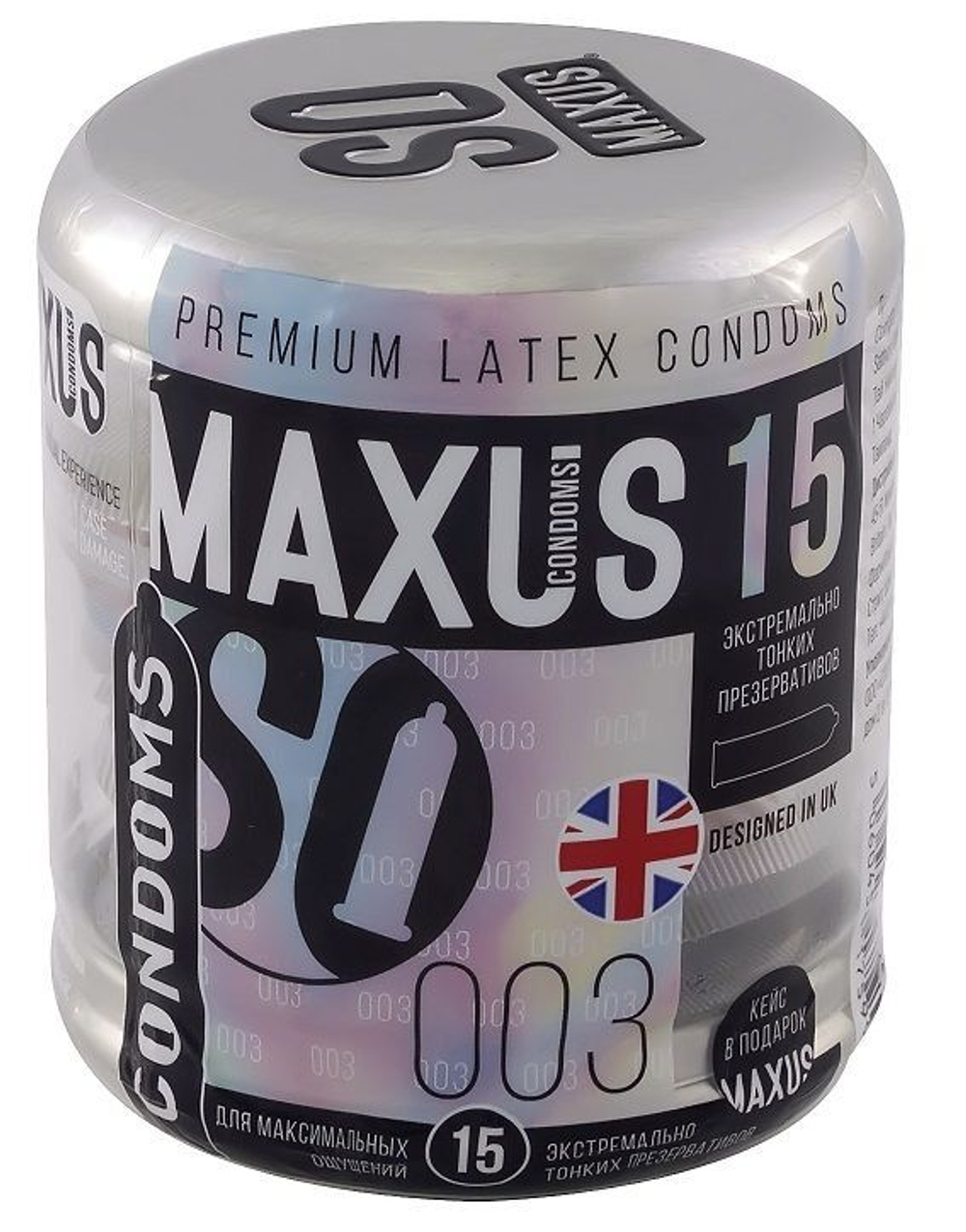 Презервативы Экстремально тонкие MAXUS 003 №15 ж/к
