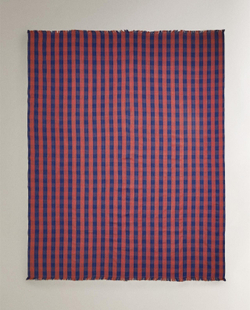 Zara Home - Многофункциональное хлопковое клетчатый плед x tensira, красный, 180x240 см