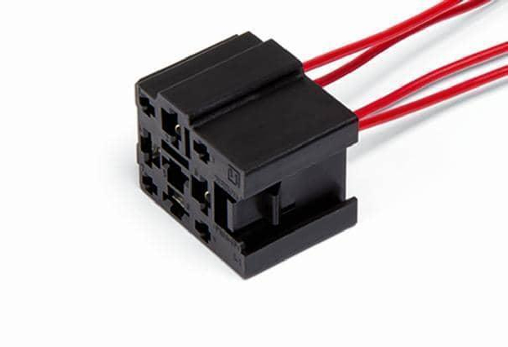 Разъем 418046 (4pin) 4 контакта соединительного реле блока предохранителей (АВАР) для Lada (ВАЗ).