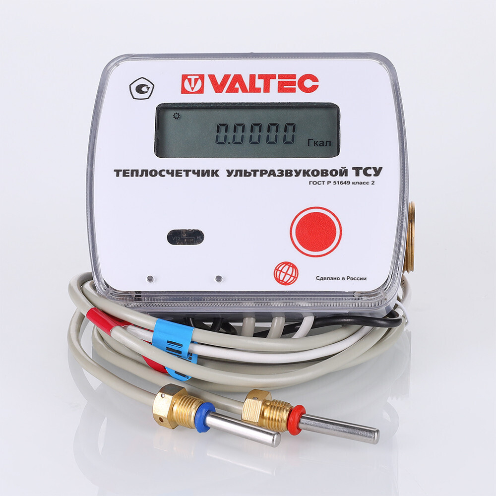 Теплосчётчик VALTEC ультразвуковой 15 мм, 1,5  м куб./ч, без интерфейса, на обратный трубопровод (арт.TCY-15.15.0.0.00.H)