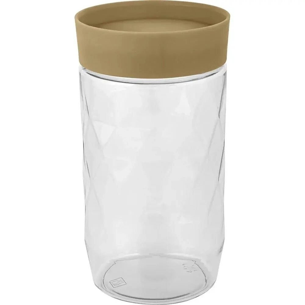 Банка для сыпучих продуктов Plast Team Stockholm 1л шоколадный мокко