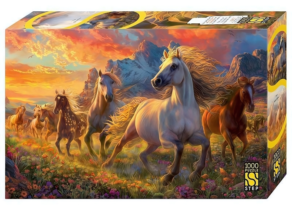 Пазл 1000эл. "Табун" (Степ пазл)