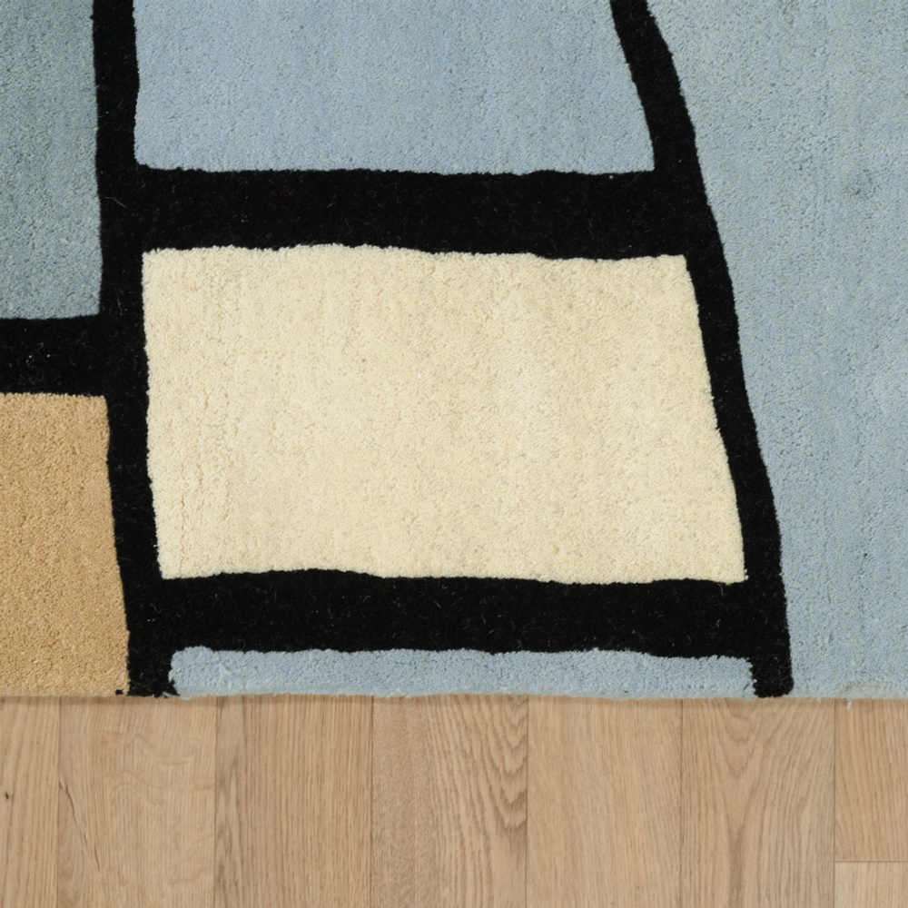 Ковер шерстяной ручной работы с принтом "Гармония тайги", 200х280 см