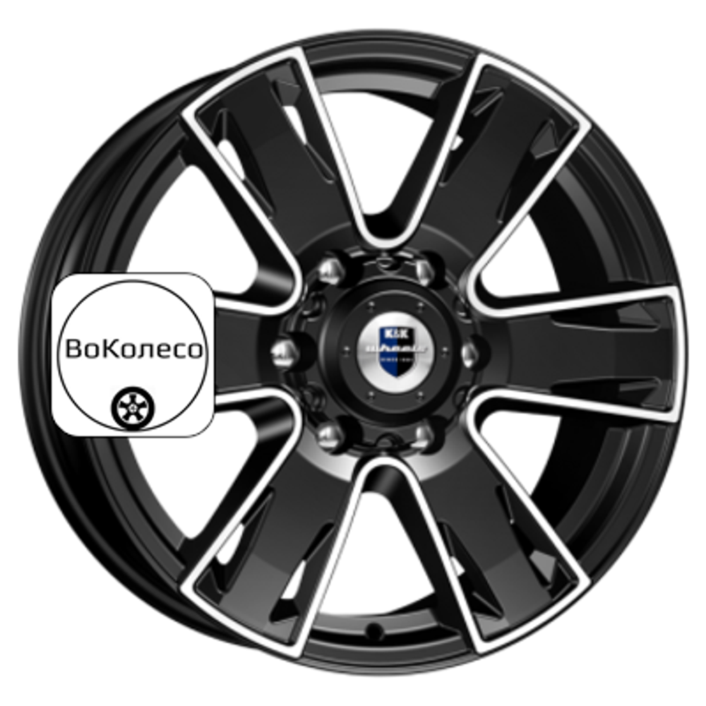 7x17/6x139,7 ET30 D106,1 Севенна (КС726) Алмаз черный K&K