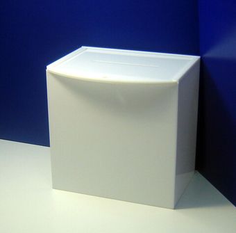 Ящик для анкет 300х200х300, оргстекло 3мм молочное