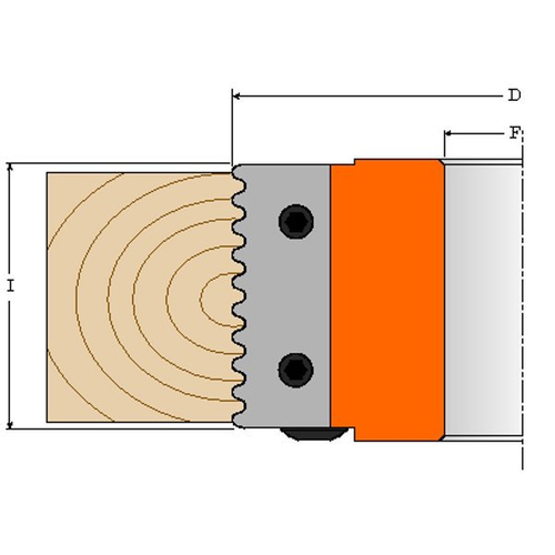 Комплект 2 ножей HM 50x15x2 R=2 для CMT 694.008