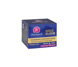 Dermacol Gold Elixir - омолаживающий ночной крем с икрой /   50  ml  / GTIN 8595003929127