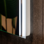 Зеркало с подсветкой Aldo, 60х80 см (сенсорный выключатель, регулировка яркости, холодный свет 6000К)