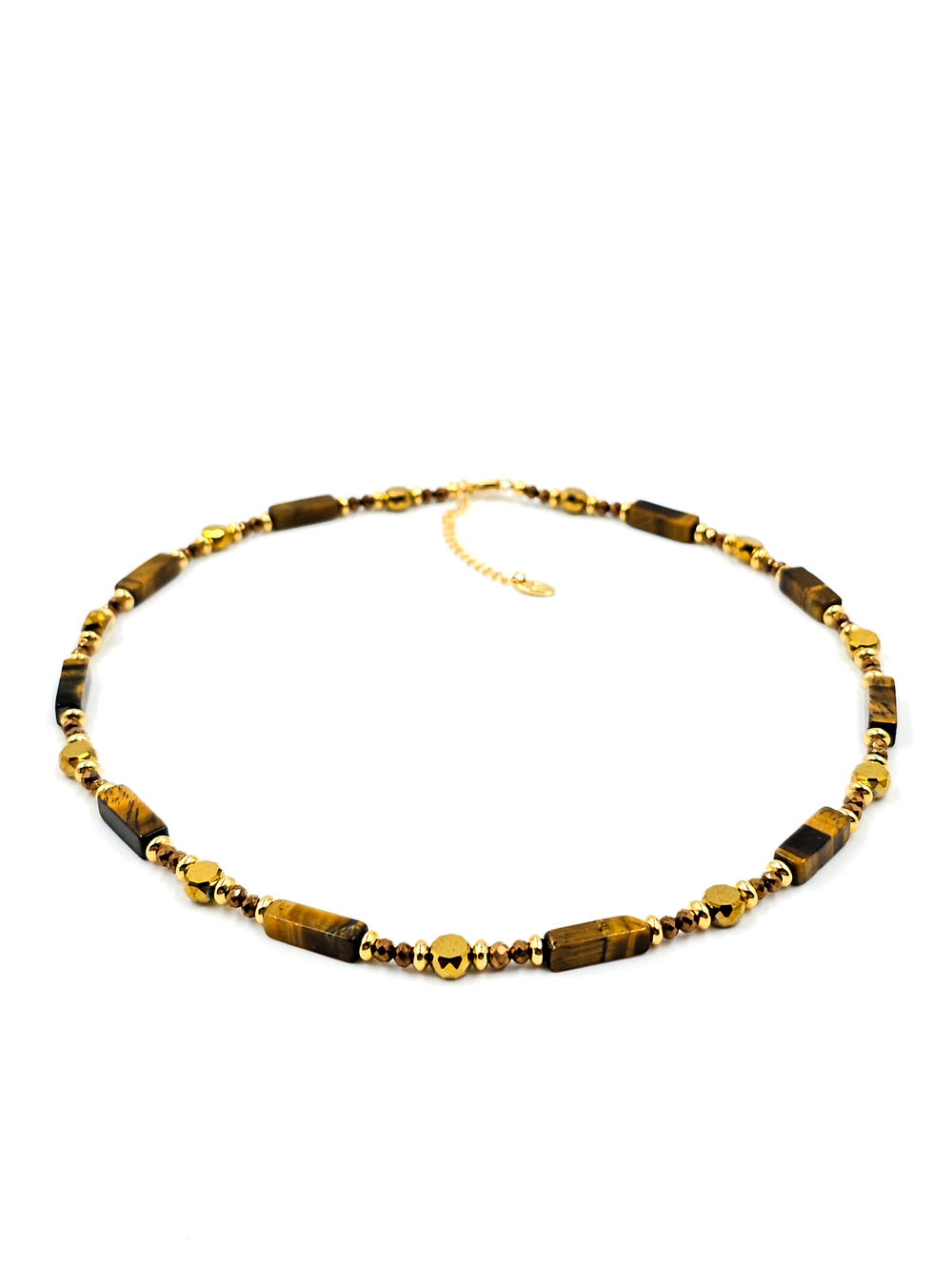 Чокер из натурального камня тигровый глаз