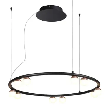 Подвесная люстра 36W 4000K 4320-10P черный Knopp Favourite