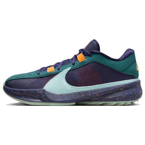 NIKE Freak 5 Баскетбольные кроссовки Низкие Голубой фиолетовый Мужские