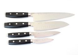 СЕТ кухонных ножей серия GOU & Ran, дамасская сталь, YAXELL, Японияфотография - 1