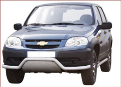 Передок «Волна», с дополнительной защитой двигателя (Ø=63.5) Chevrolet Niva (03.2009 -)/Lada Niva (07.2020 -)