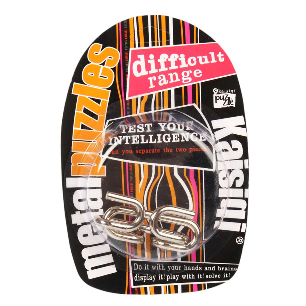 Головоломка металл, блистер, 12 видов микс, 3,5мм толщина