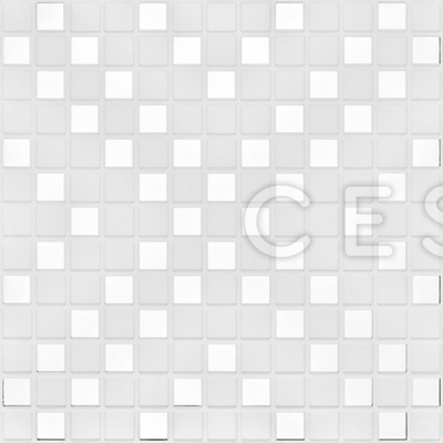 Потолочная кассета 300х300 мм. Cesal Мозаика белая 051D
