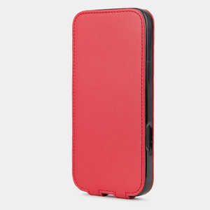 Кожаный чехол для iPhone 16 Pro Max, теленок красного цвета