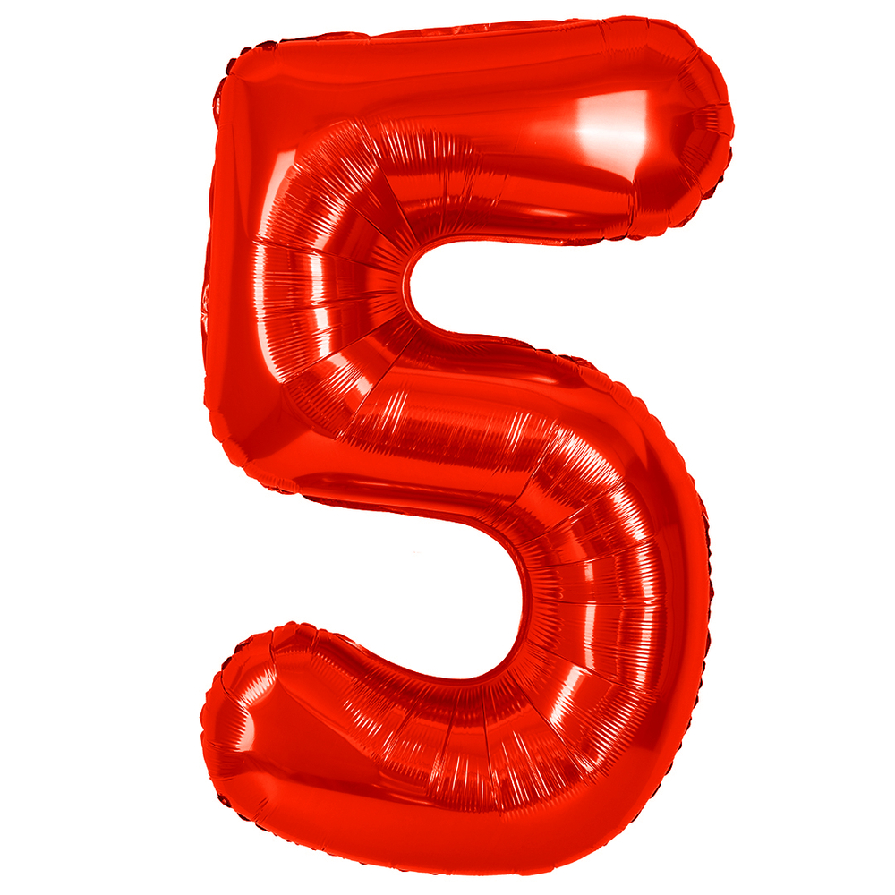 Цифра 5 Красный 40" г80